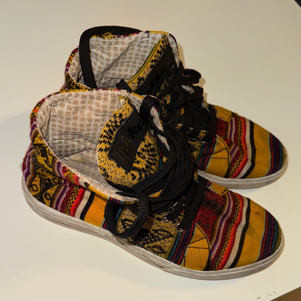 Inkkas Peru Colorful Hippie Aztec Tribal Unisex High-Top Sneakers